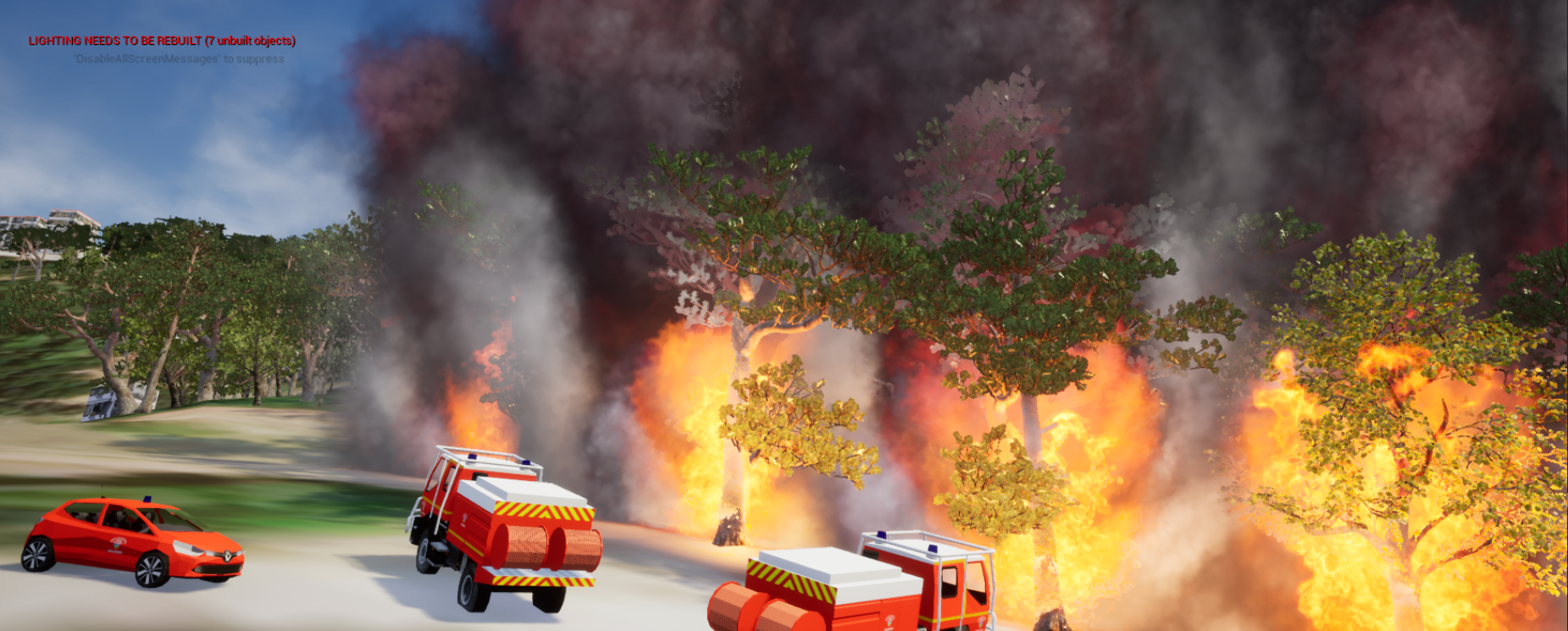 SDIS06 - Environnement virtuel, Feu de forêt